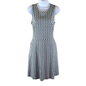 Black & White Fit and Flare Dress